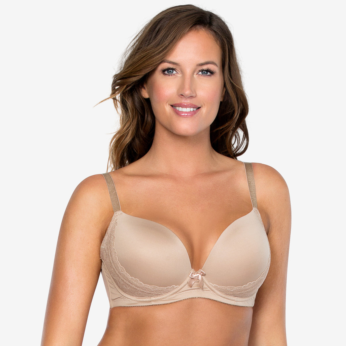 Parfait Casey Plunge Molded Bra in European Nude - YuppyCollections